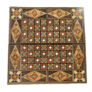 Damascus Mosaic Backgammon Board