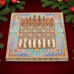 Damascus Mosaic Backgammon Board