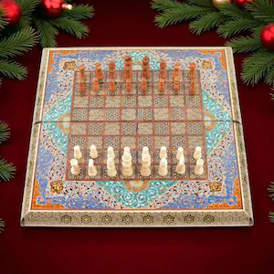Damascus Mosaic Backgammon Board