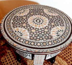 Syrian Mosaic Side Table