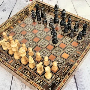 Damascus Mosaic Backgammon Board