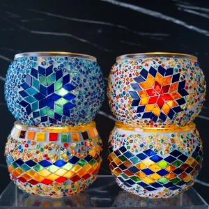 Syrian Mosaic Candle Holder