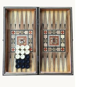Damascus Mosaic Backgammon Board